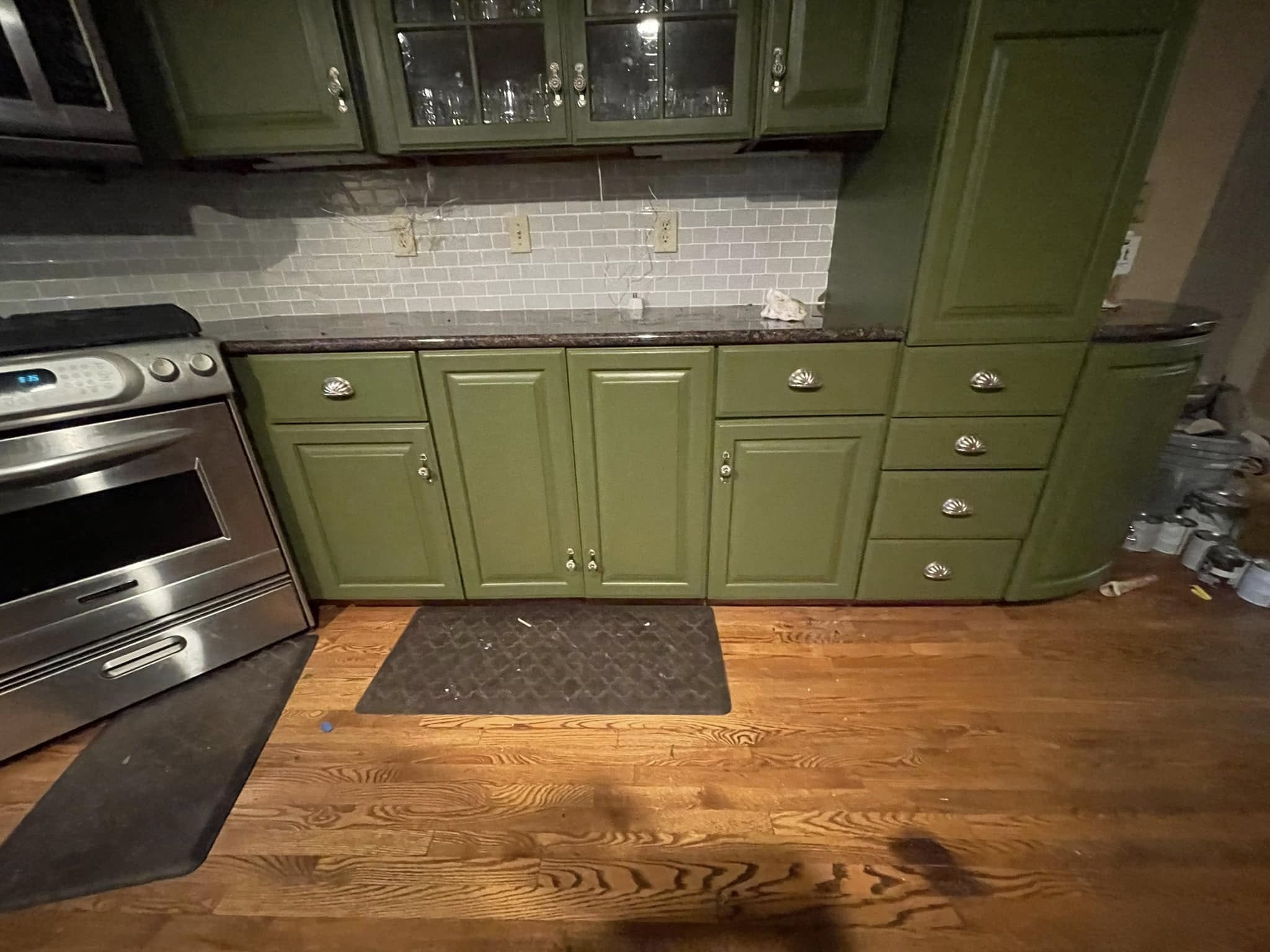 Kitchen cabinet refinishing project
